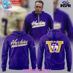 -Washington Huskies Head Coach Limited Purple Hoodie