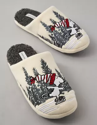 AE Holiday Snoopy Fleece Slipper-