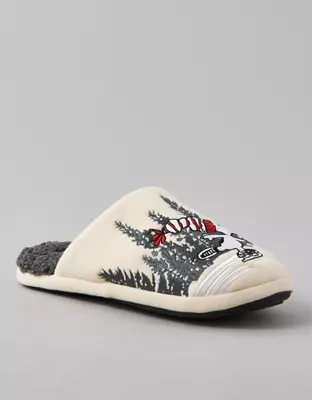 AE Holiday Snoopy Fleece Slipper-