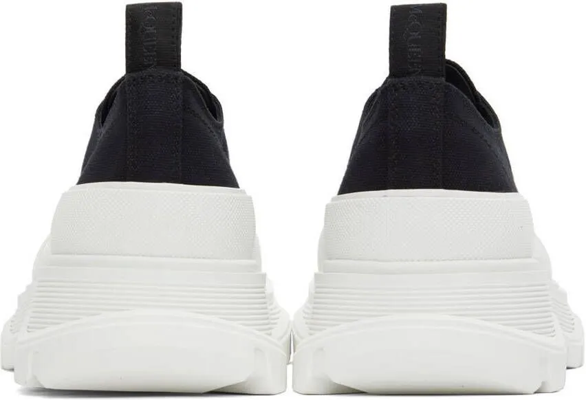 Alexander McQueen Black & White Low Tread Slick Sneakers