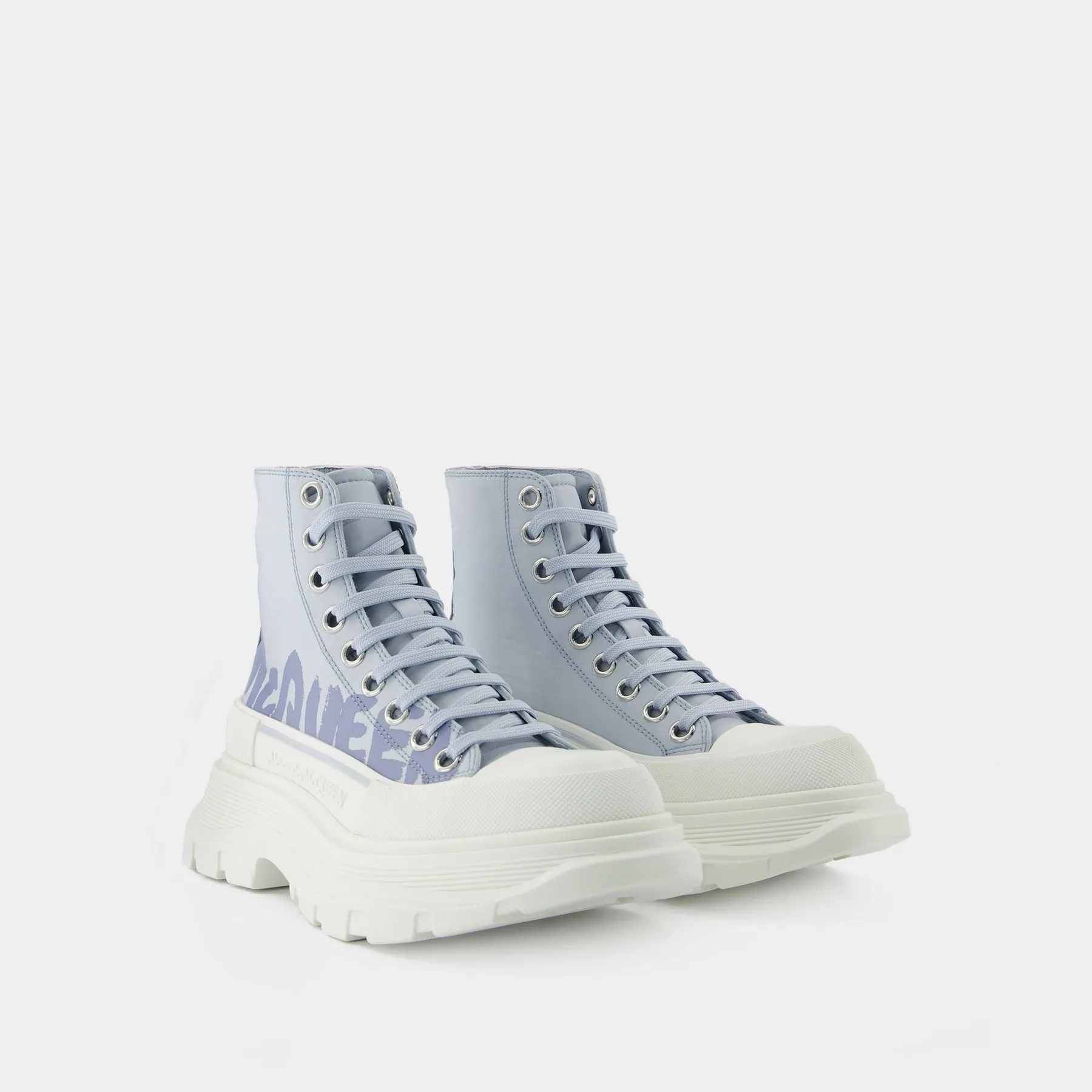 Alexander McQueen  Tread Slick Sneakers - Alexander Mcqueen - Black/White - Leather