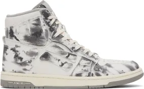 AMIRI Gray Tie Dye Skel Top Hi Sneakers