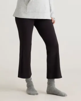 Bamboo Jersey Maternity Crop Flare Pant