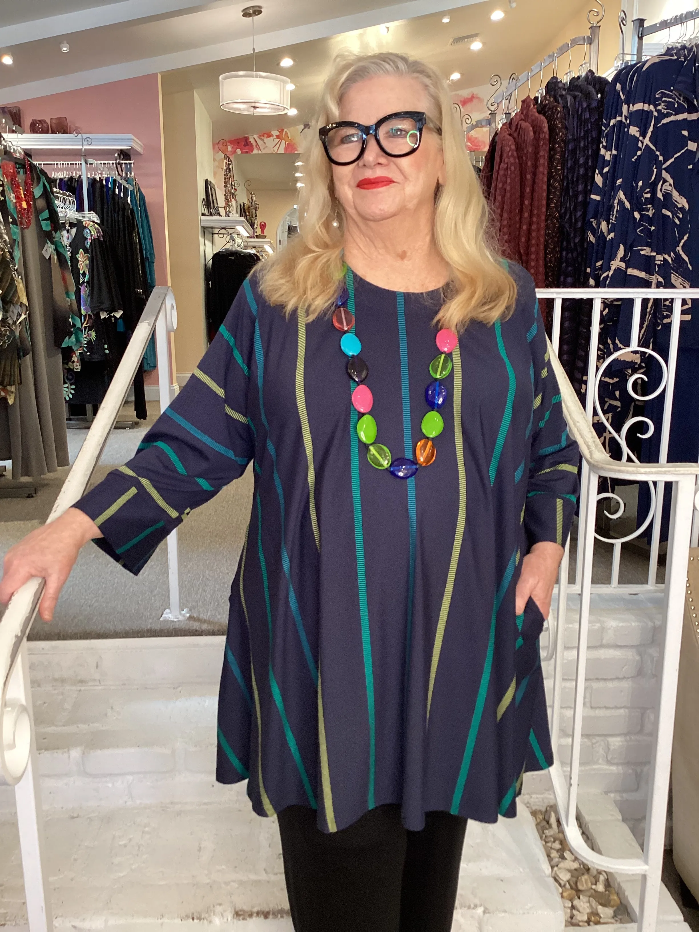 BIANCA TUNIC - BLUE TIKKA