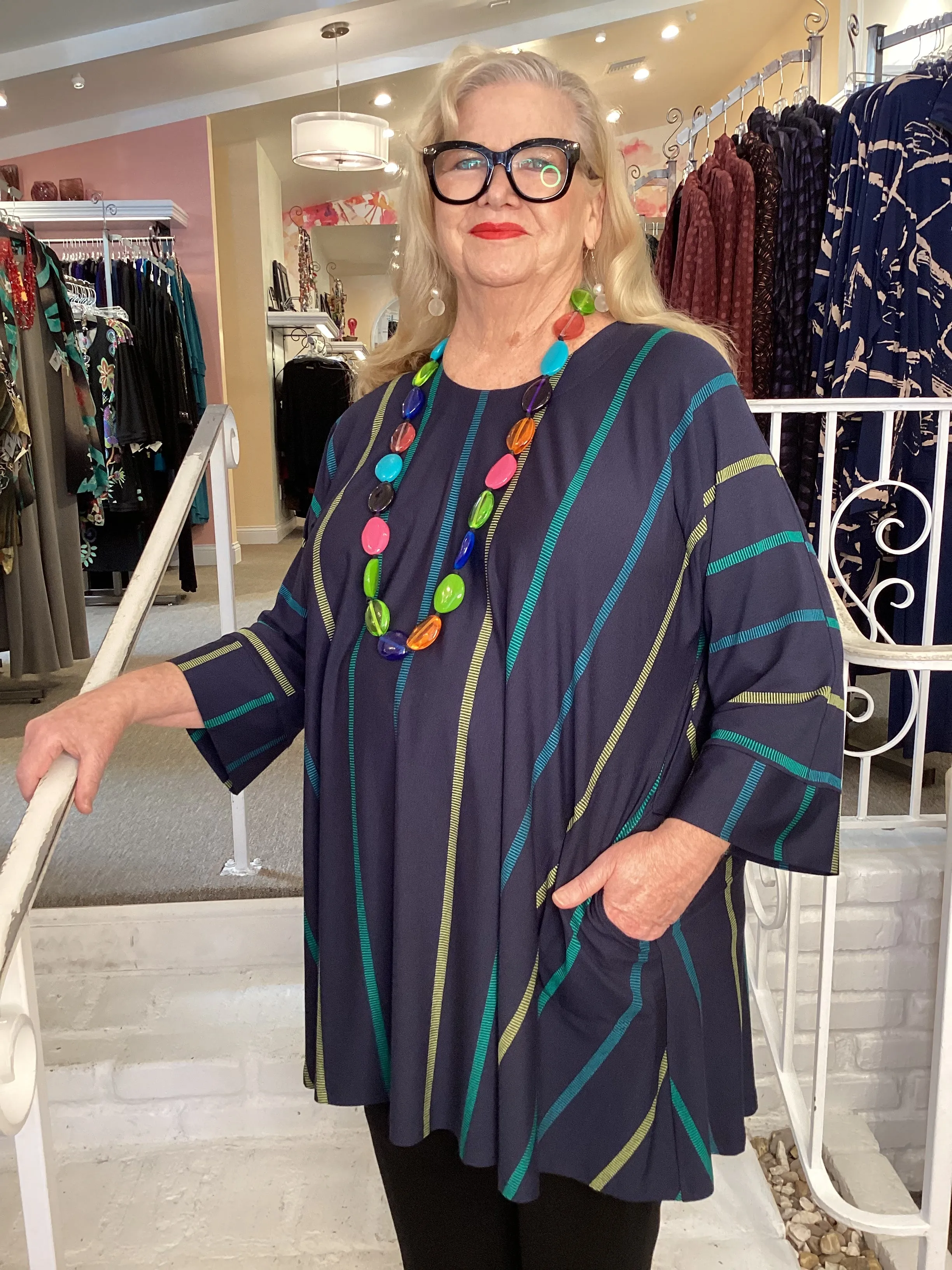 BIANCA TUNIC - BLUE TIKKA