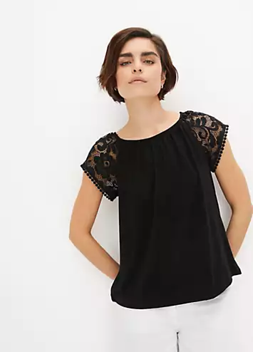 bonprix Broderie Sleeve Tunic | Kaleidoscope