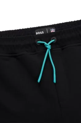 BOSS x NFL cotton-blend tracksuit bottoms with collaborative branding