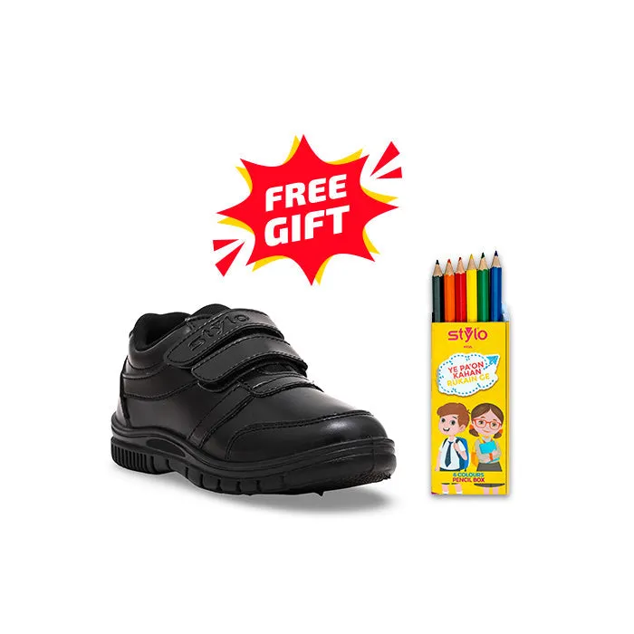 Boys Black Schools Shoes SK1073