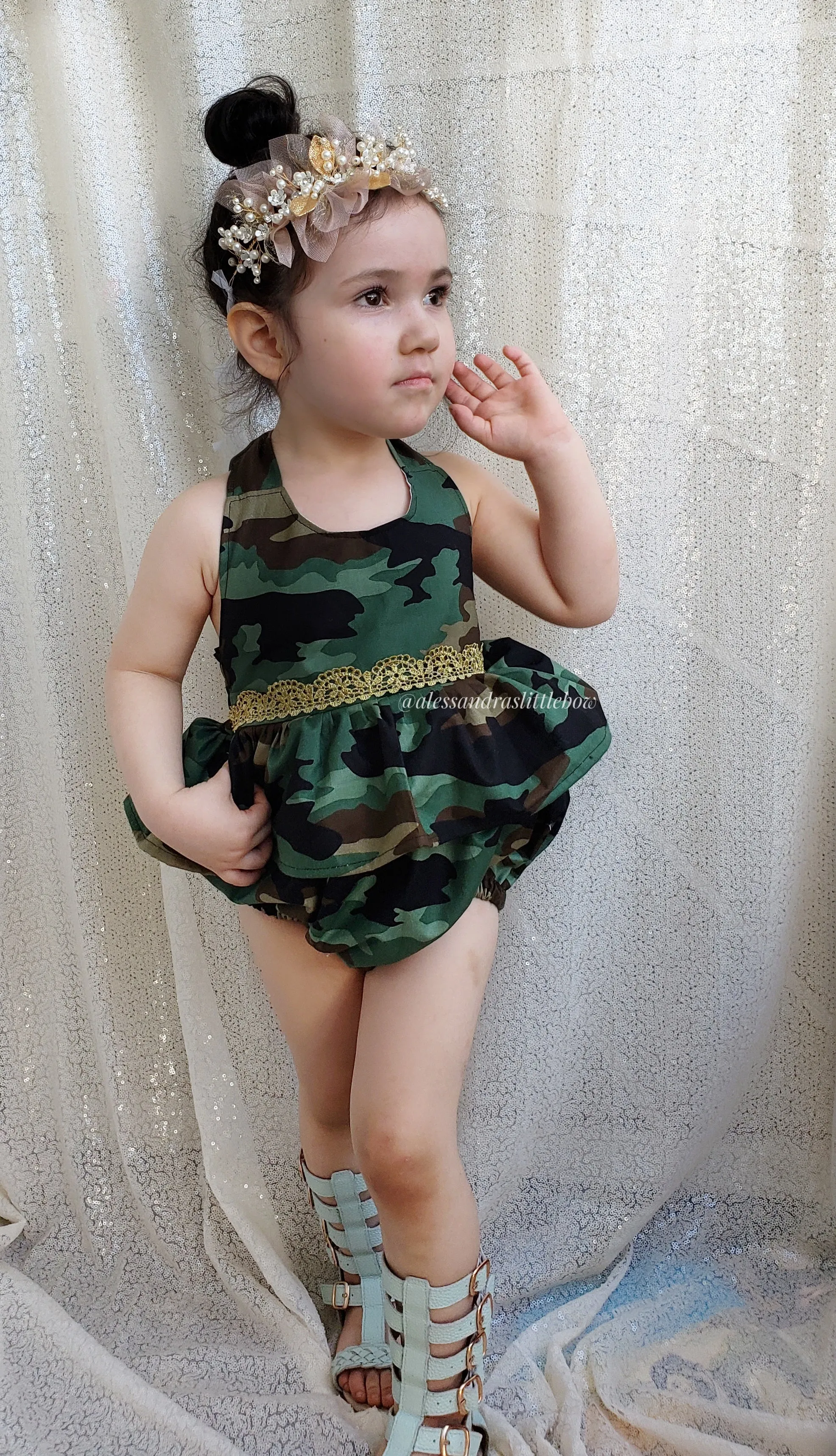 Camouflage Harper Romper