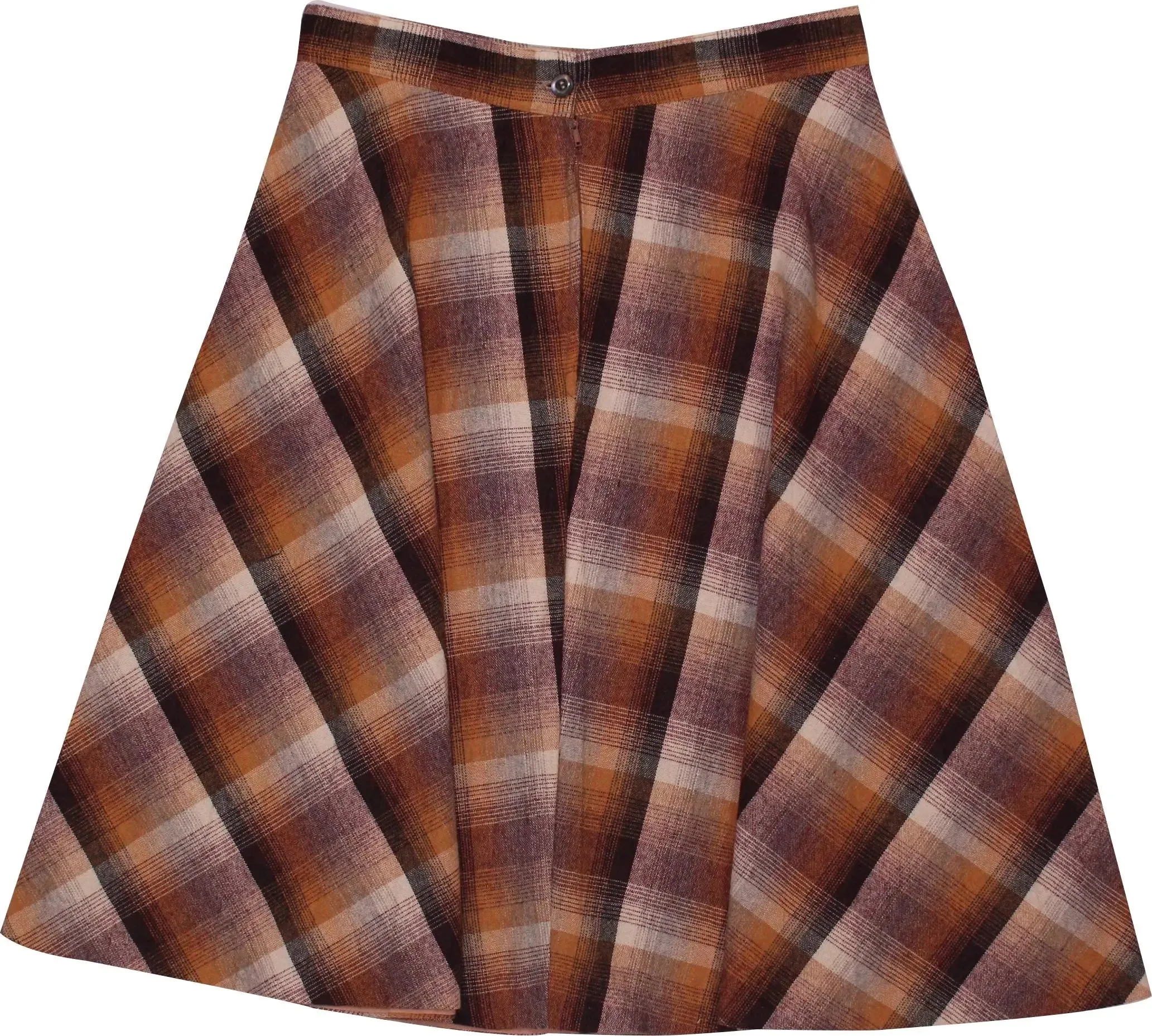 Checked Circle Skirt | ThriftTale