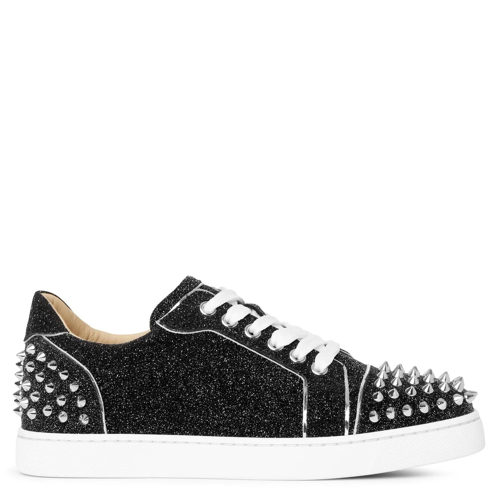 Christian Louboutin Vieira 2 black glitter leather sneakers