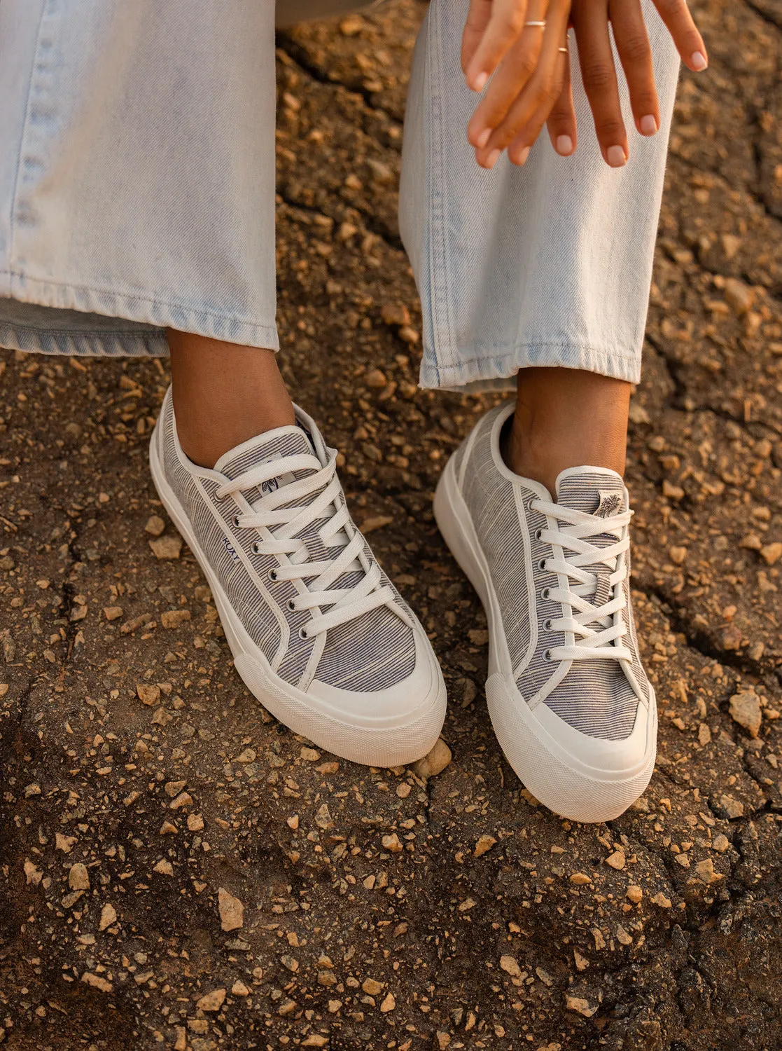 Cruizer Platform Shoes - Navy White