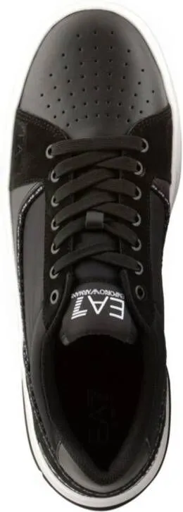 Ea7 Emporio Ar i lace-up leather sneakers Black