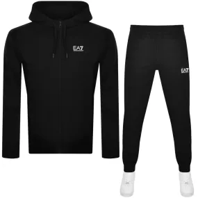 EA7 Emporio Armani Logo Tracksuit Black