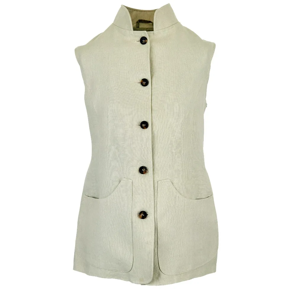 Farlows Ladies Burnham Linen Vest