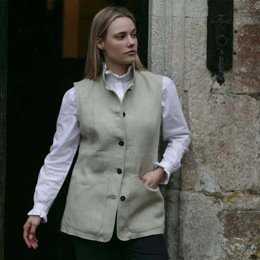 Farlows Ladies Burnham Linen Vest