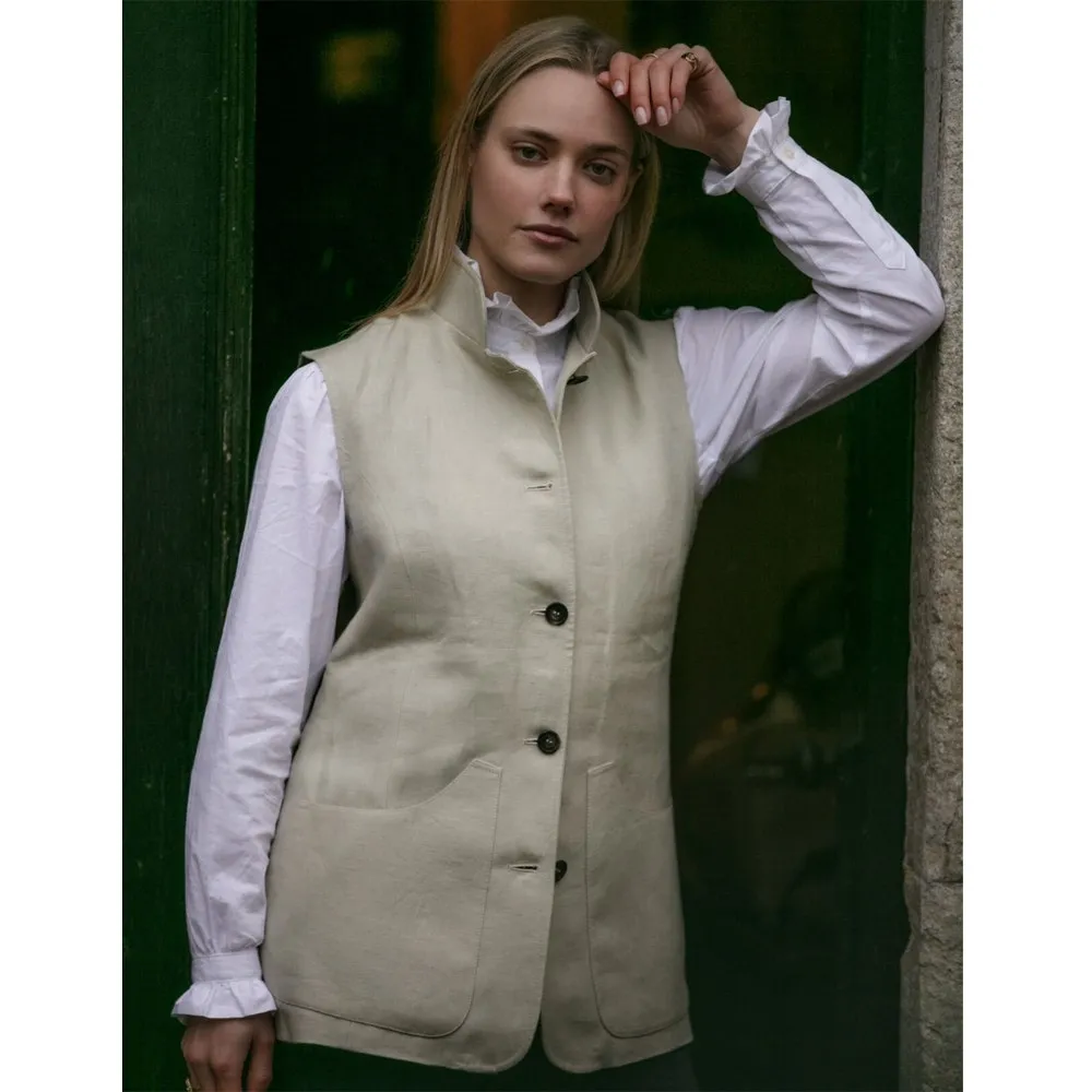 Farlows Ladies Burnham Linen Vest