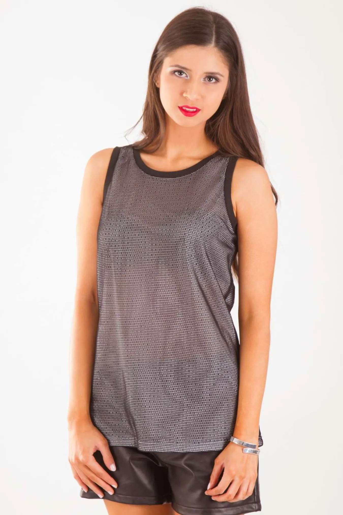 Fishnet Textured Tank (AGST20)