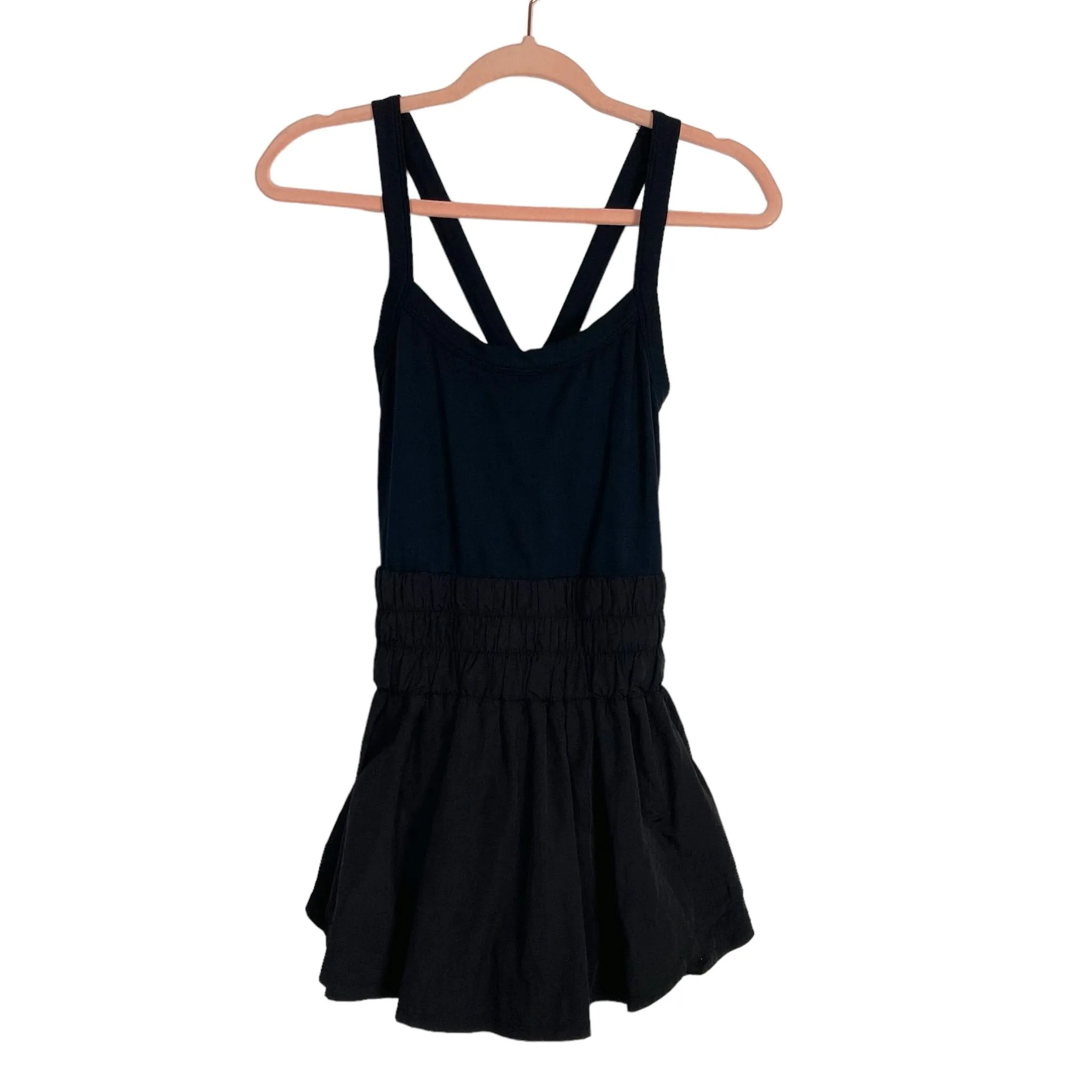 Free People Movement Black Workout Romper- Size M