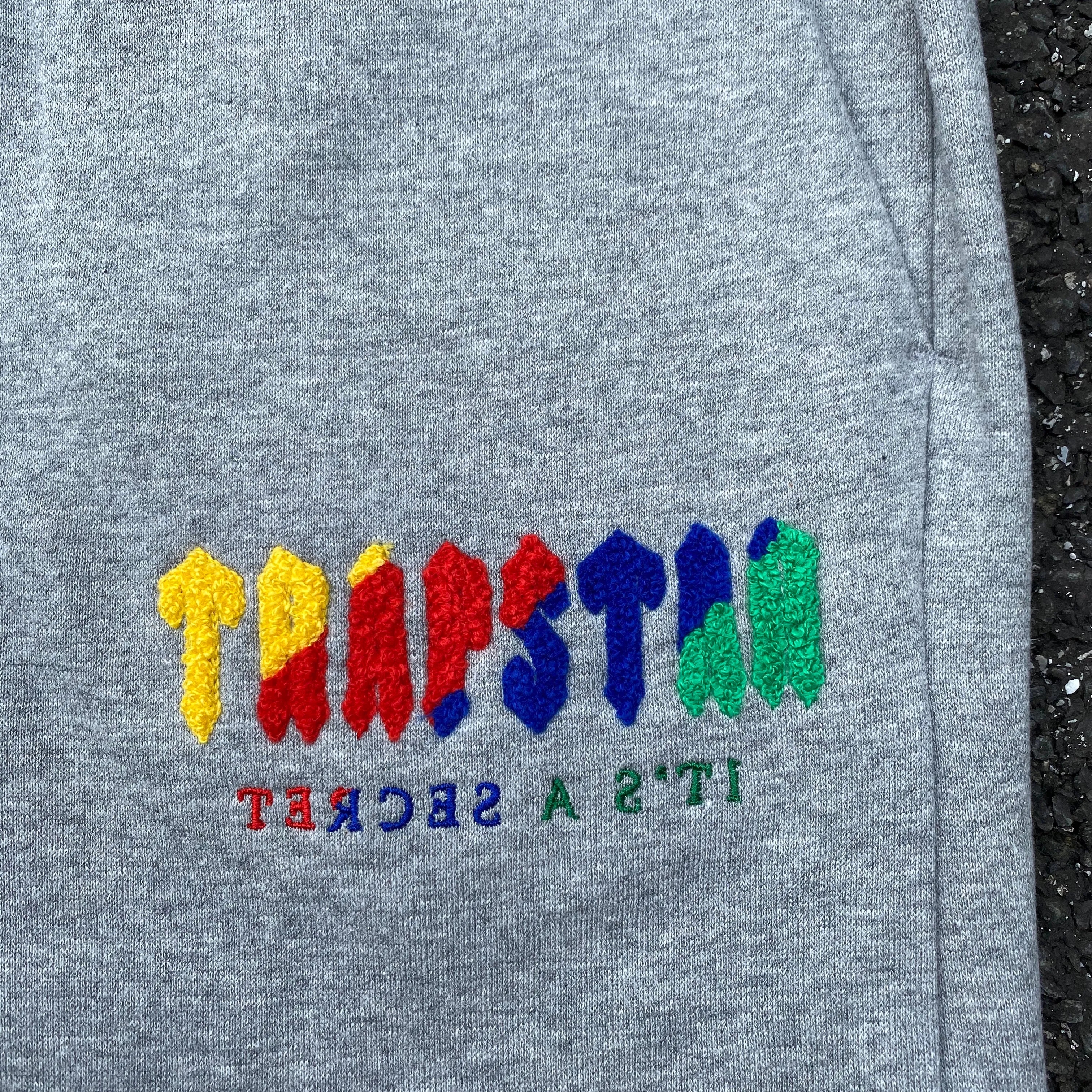 Full Tracksuit Grey & Rainbow Embroidered Logo