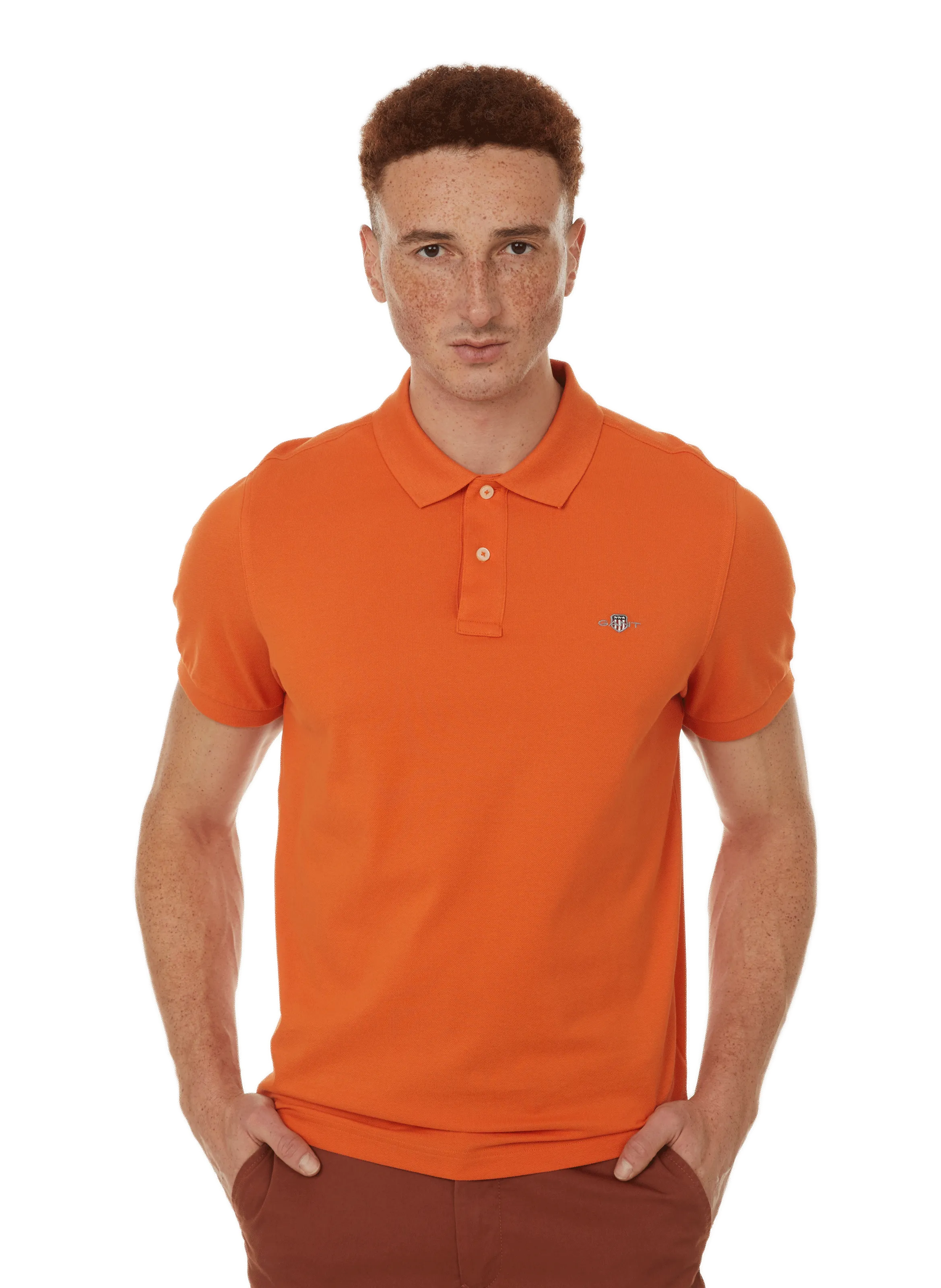 GANT  Cotton polo shirt  - Orange