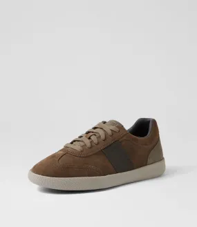 GEOX U Rieti A Dove Grey Mud Suede Sneakers