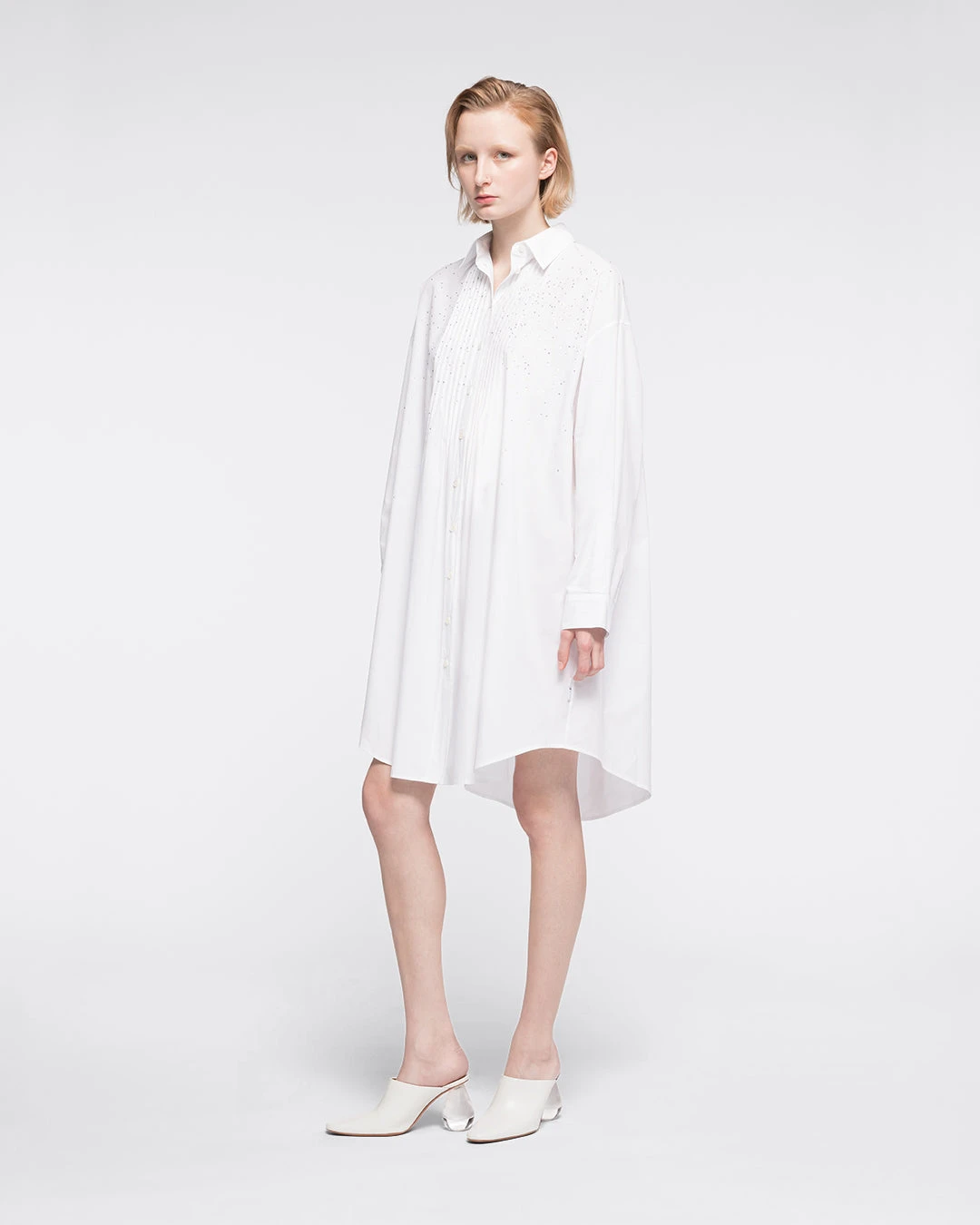 --Greta Dress, White-