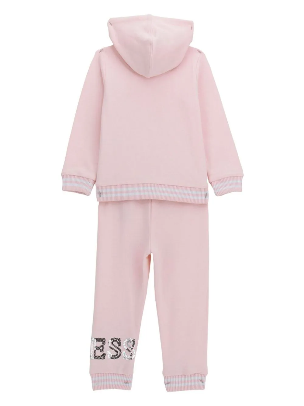 guess kids logo-embellished tracksuit - Pink