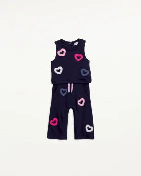 Infant Girl Open Heart Romper