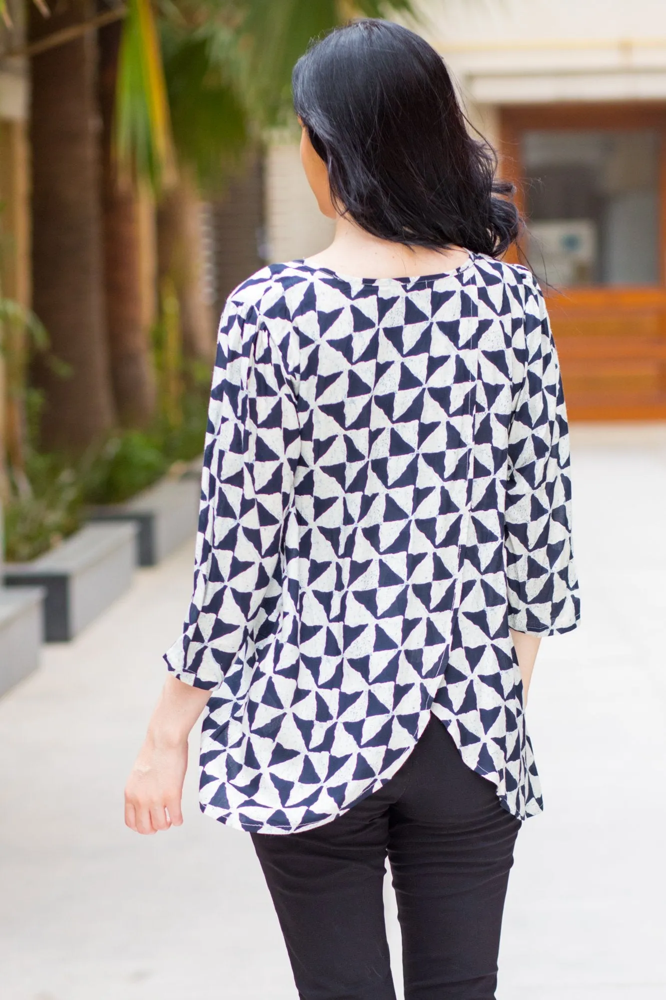 Jade Triangle Back Open Maternity Top