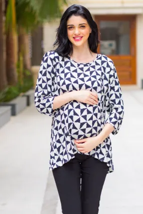 Jade Triangle Back Open Maternity Top