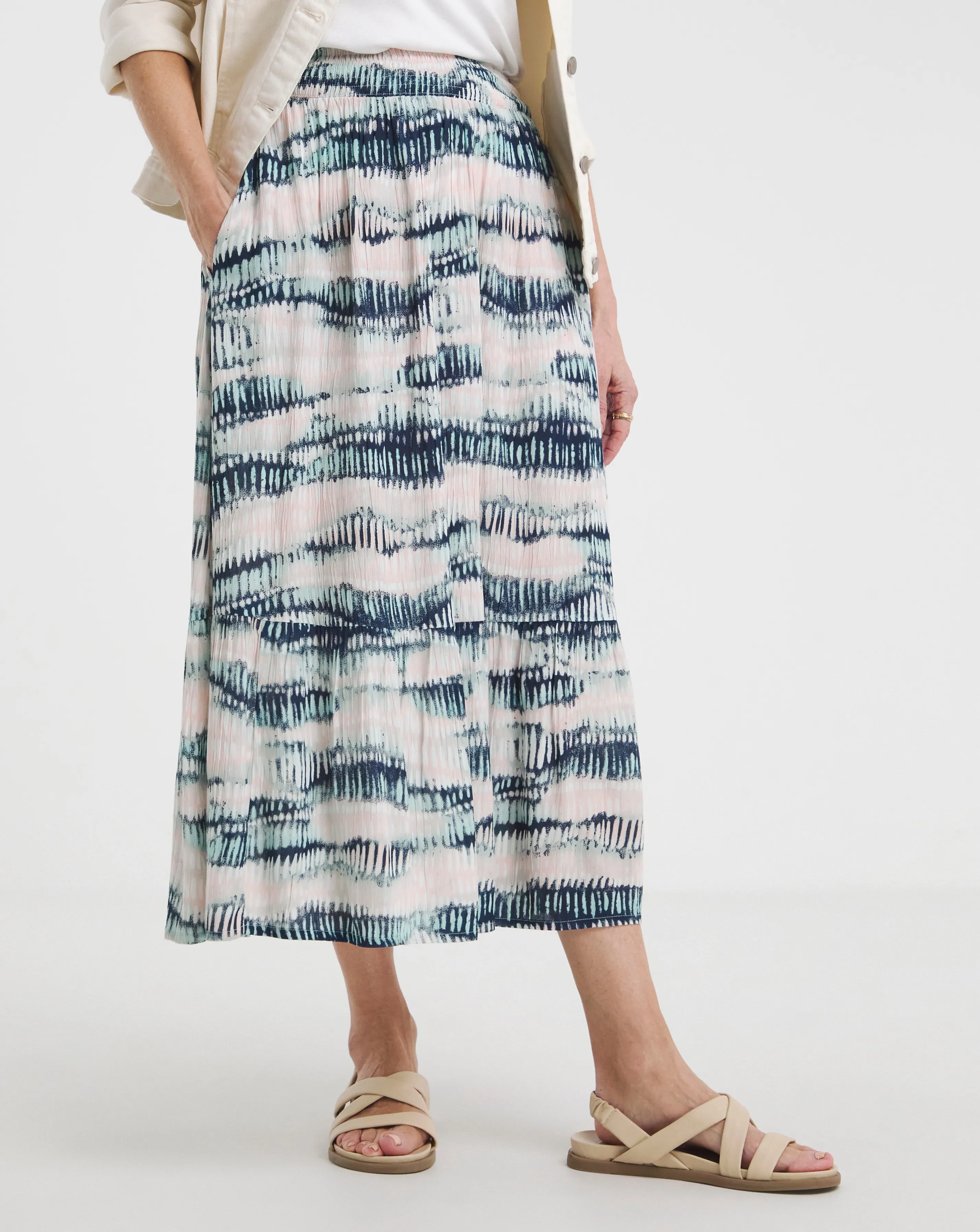 Julipa Crinkle Tiered Skirt