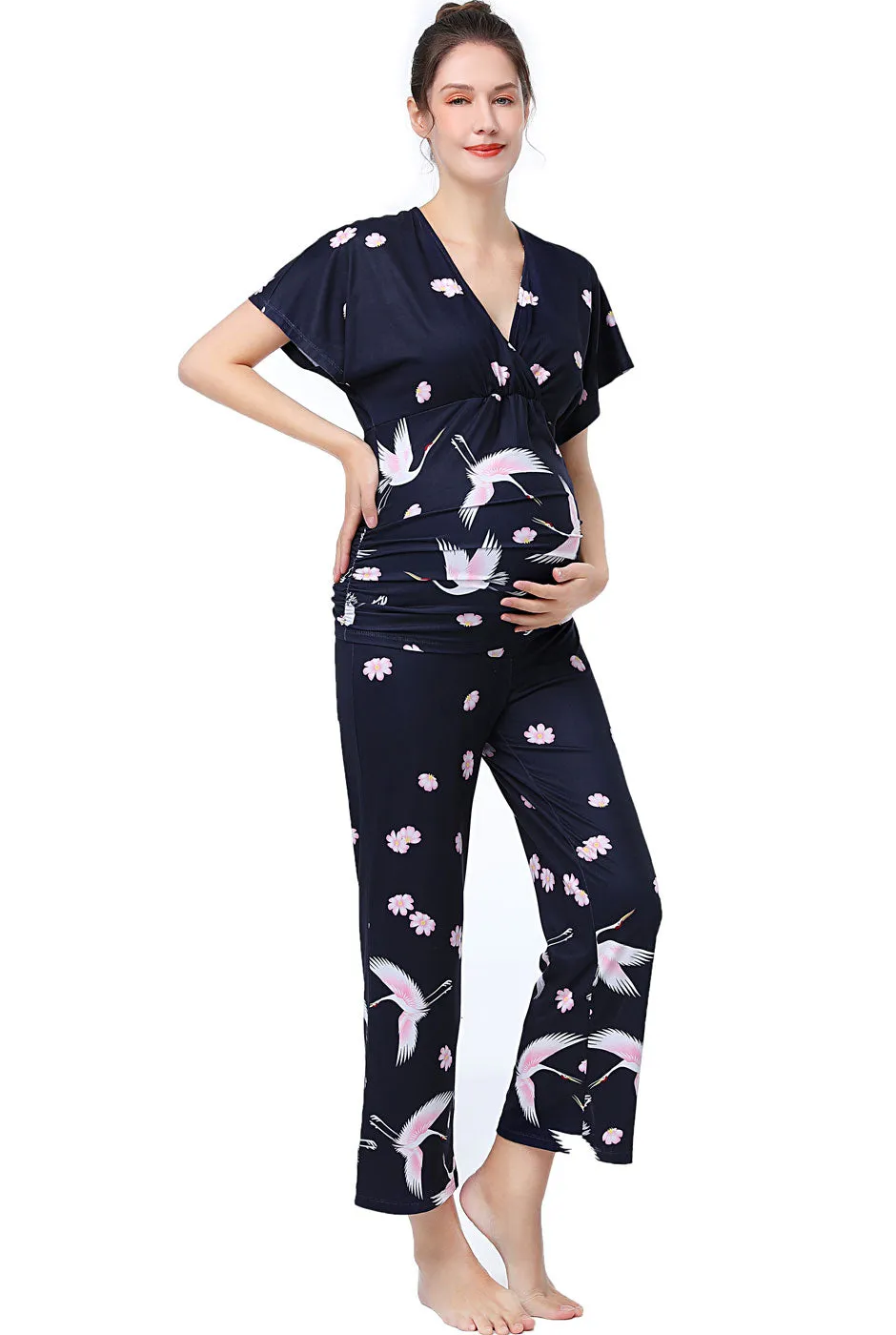 Kimi + Kai Maternity Birdie Nursing PJ Set