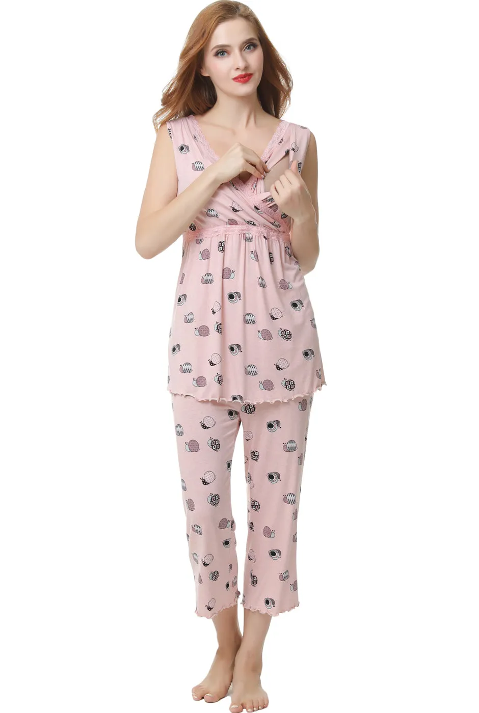 Kimi + Kai Maternity Loren Nursing PJ Set