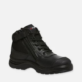 KINGGEE TRADIE BOOT S/ZIP BLACK 