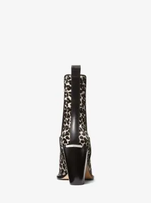 Leni Leopard Print Calf Hair Boot