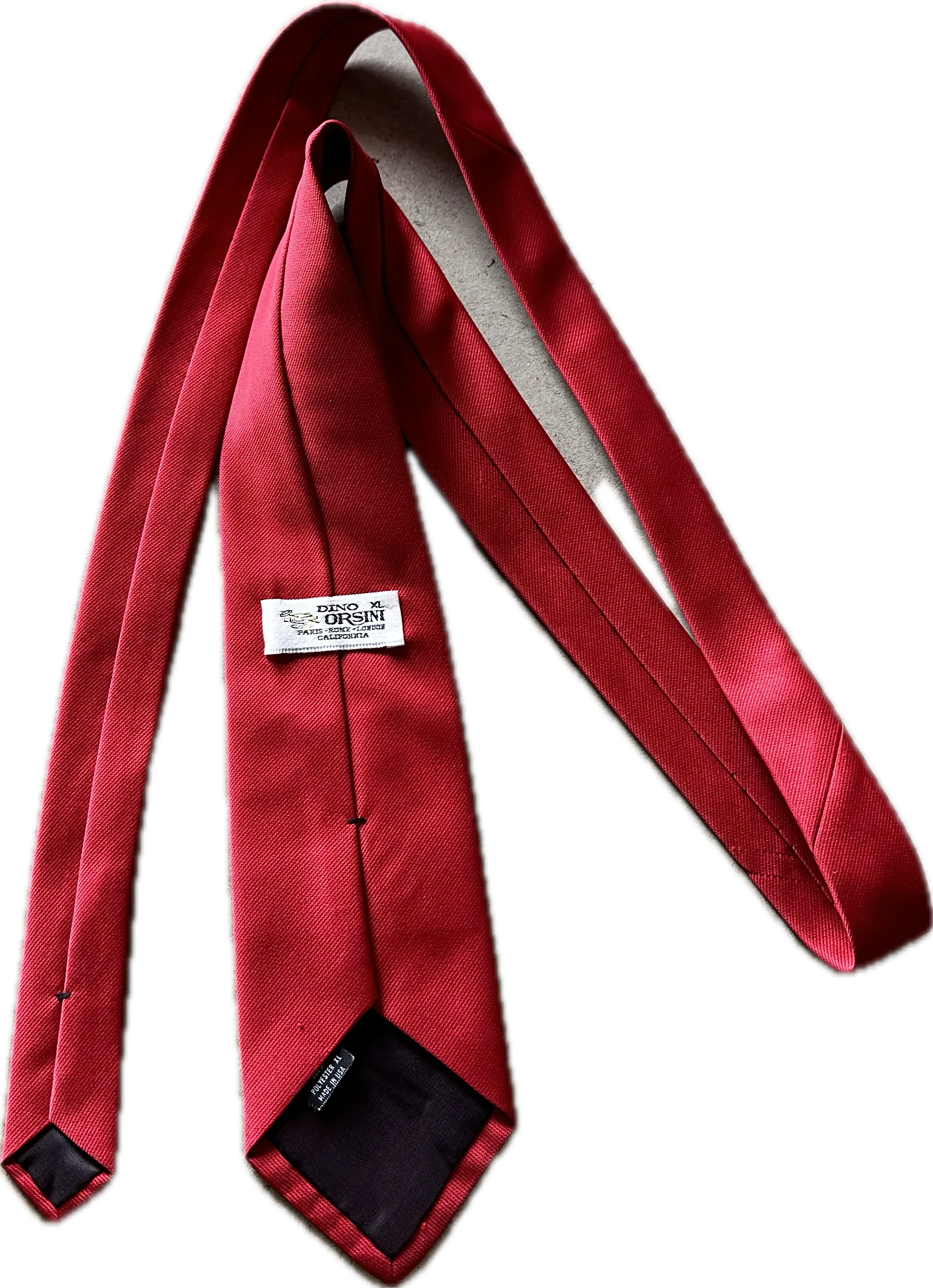 MAD MEN: Don Draper’s Red Mid-Century necktie and Business Card