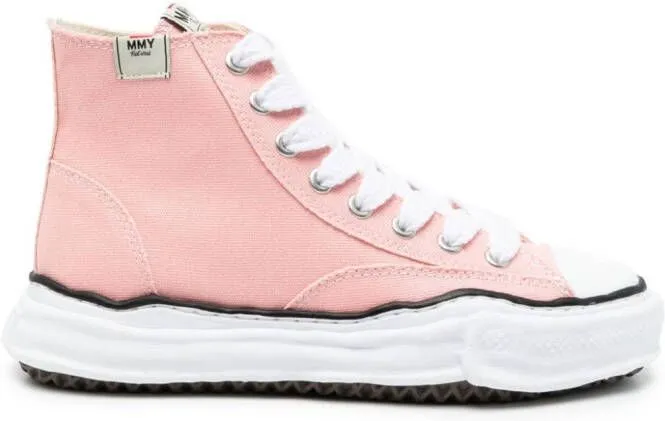 Maison MIHARA YASUHIRO Peterson cotton-canvas sneakers Pink