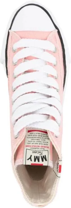 Maison MIHARA YASUHIRO Peterson cotton-canvas sneakers Pink