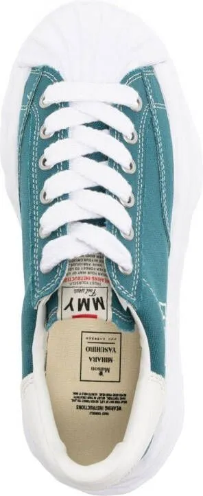 Maison MIHARA YASUHIRO ridged-trim low-top sneakers Blue