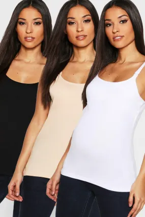 Maternity 3Pack Nursing Camisole