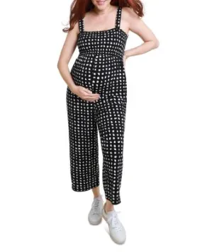 Maternity Smocked Jumpsuit