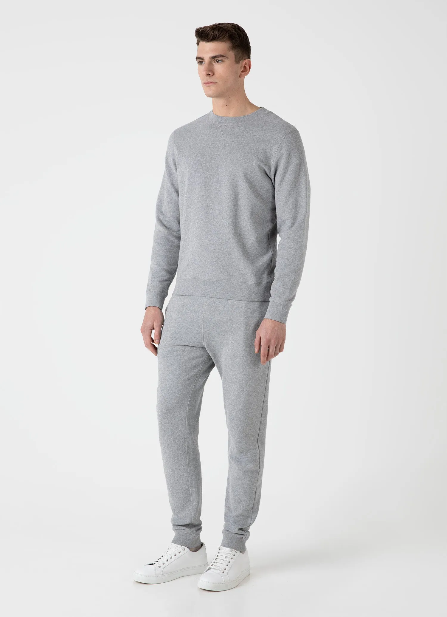 Men's Loopback Tracksuit in Grey Melange