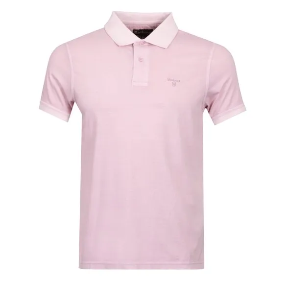 Mens Purple Terra Dyed Polo Shirt