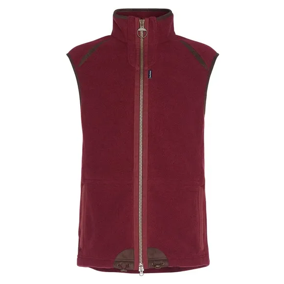 Mens Red Langdale Fleece Gilet