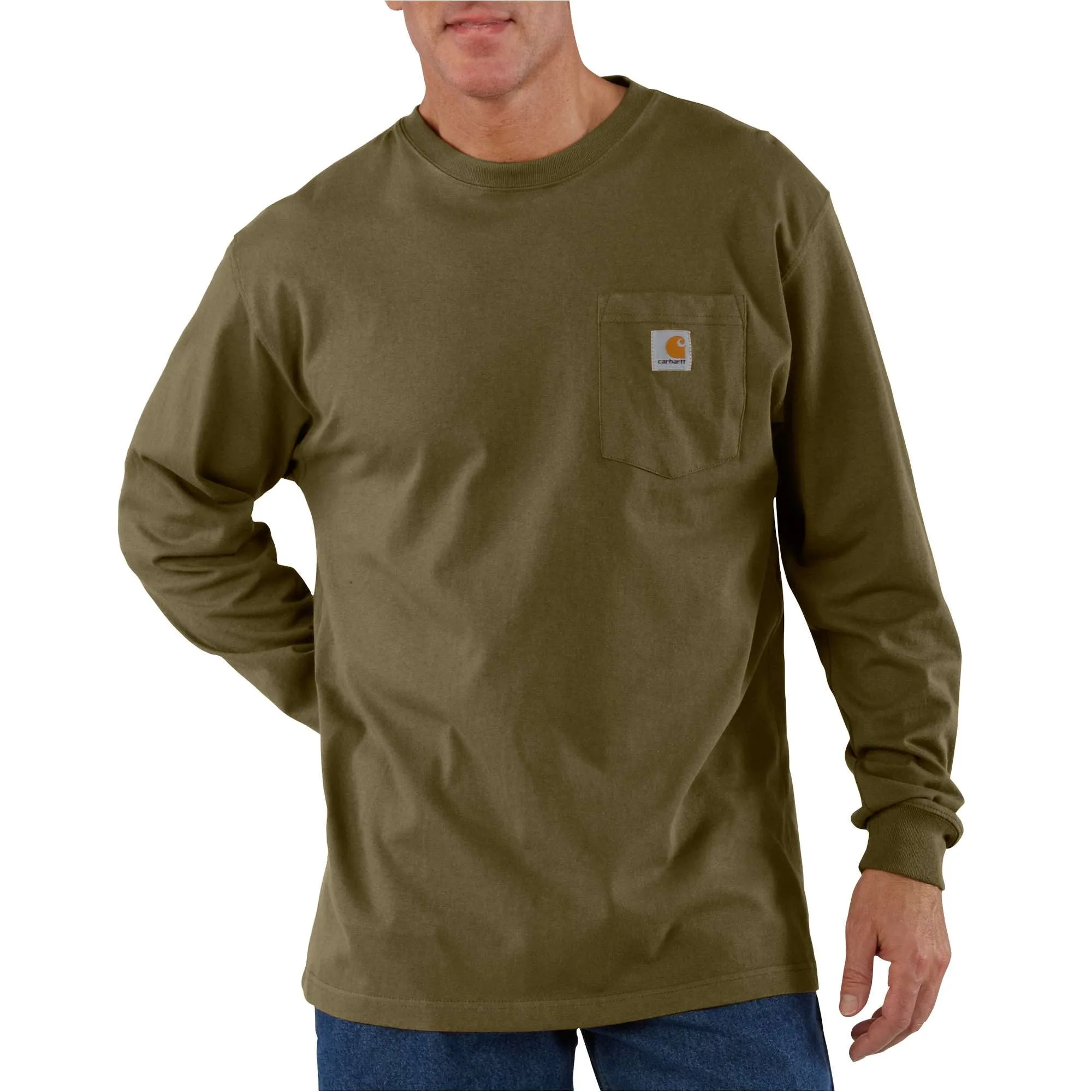 Men's Workwear Long Sleeve Pocket Big T Shirt