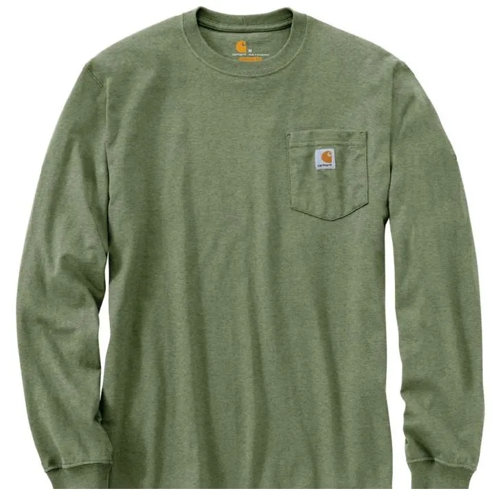 Men's Workwear Long Sleeve Pocket T-Shirt  - Big