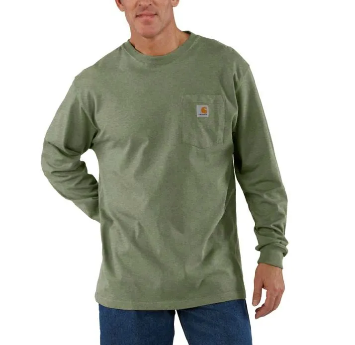 Men's Workwear Long Sleeve Pocket T-Shirt  - Big