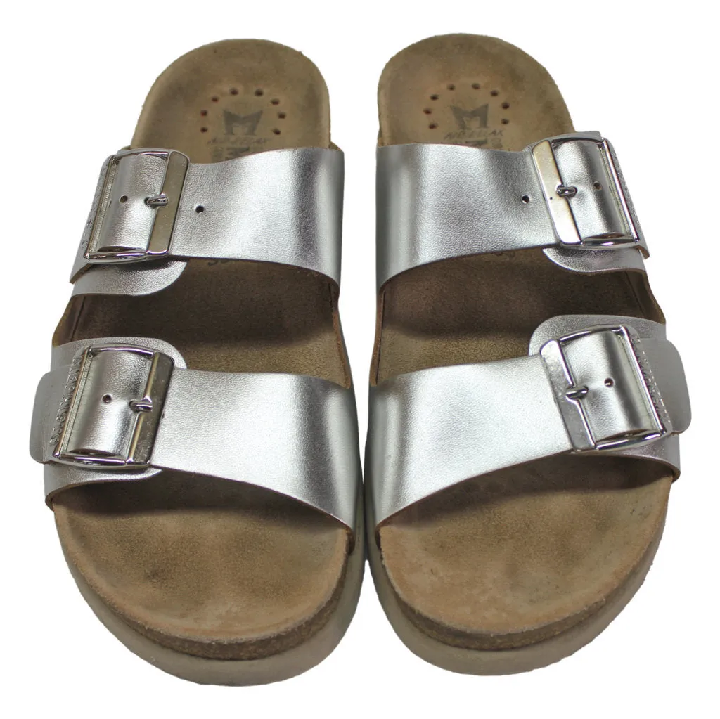 Mephisto Womens Sandals Hester Metallic Leather - UK 6.5