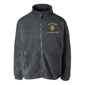 Military Police Badge Embroidered Fleece Full Zip